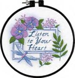 Listen to your Heart crewel kit