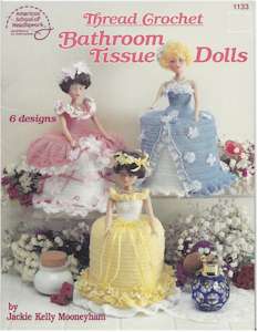 Thread Crochet Bathroom Tissue Dolls