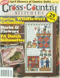 2001 April Issue Cross Country Stitching