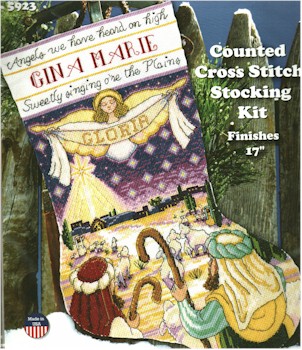 Angel Nativity Stocking
