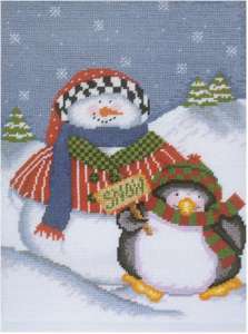 Snowman and Penguin - Click Image to Close