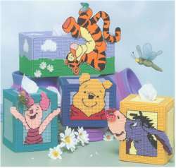 Pooh Tissue Box Covers