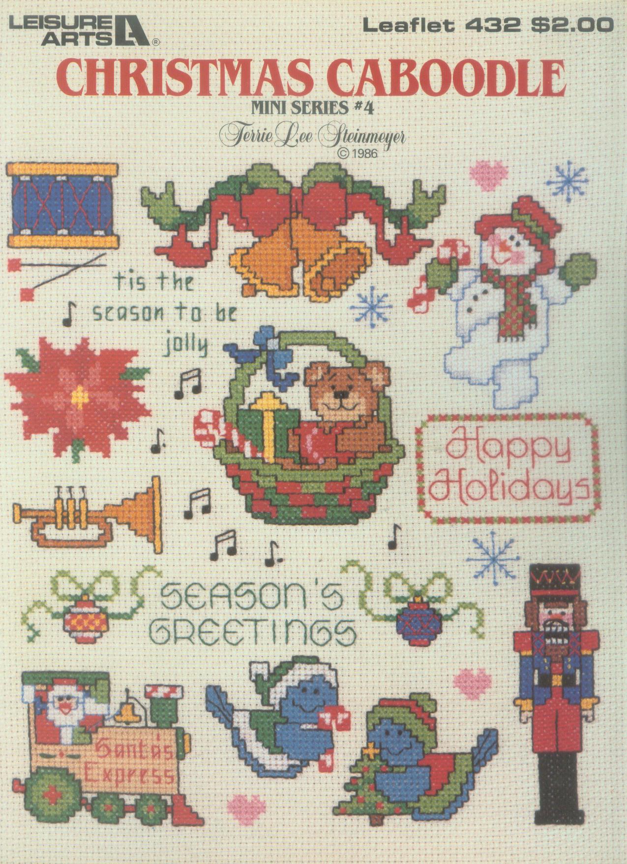 CHRISTMAS CUBBIES COUNTED CROSS STITCH LEAFLET #2217
