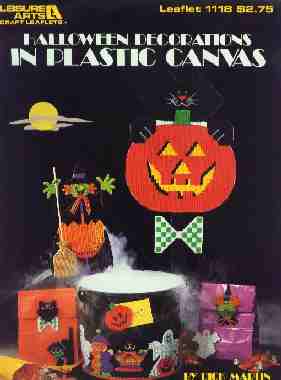 Halloween Decorations in plastic canvas