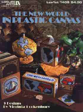 The New World in plastic canvas