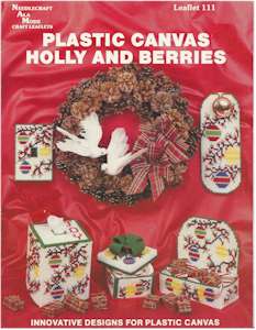Plastic Canvas Holly and Berries