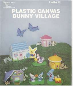 Plastic Canvas Bunny Village