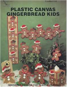 Plastic Canvas Gingerbread Kids