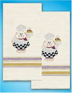 Cat Chef Towels