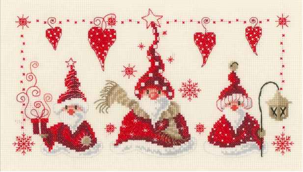 Cheerful Santas - Click Image to Close