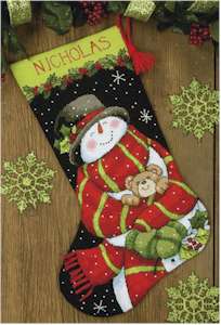 Snowman and Company Dimensions Needle Felting Christmas Stocking 