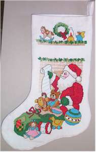 Santa and His List Stocking Model