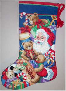Santa and Toys Stocking Model