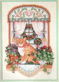 Victorian Window Cat