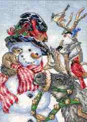 Snowman & Reindeer - Click Image to Close