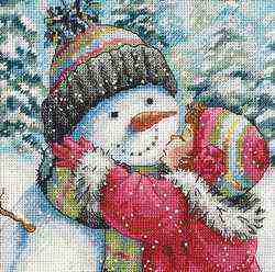 A kiss for Snowman - Click Image to Close