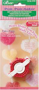 Clover Heart Shape Pom Pom Maker Small - Click Image to Close