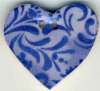 Jim Shore Blue Heart Desires Button - Click Image to Close