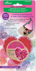 Clover Quick Yo-Yo Maker Heart Shaped Large