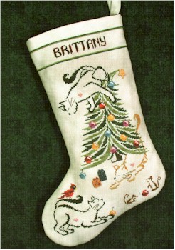 Britty Kitty Christmas Stocking - Click Image to Close