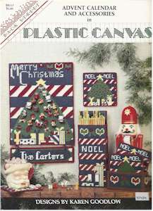 Advent Calendar and Accessories in Plastic Canvas - Click Image to Close