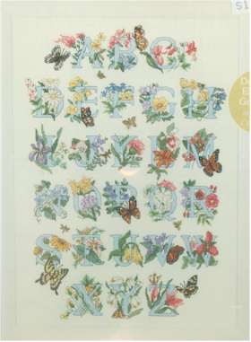 Charts & Charms Floral Alphabet - Click Image to Close