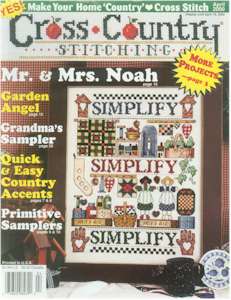 Cross stitch magazine vintage Cross Quick Cross Country Cross Stitcher 1988  2002 – Prices $US, includes shipping US, *Canada