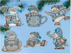 Cocoa Snowmen Ornaments - Click Image to Close