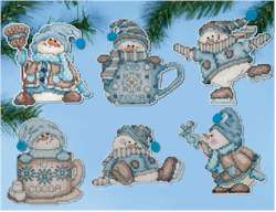 Cocoa Snowmen Ornaments