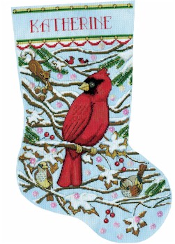 Cardinal Stocking - Click Image to Close