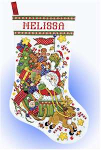 Santa Sleigh Stocking