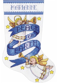 Peace on Earth Stocking - Click Image to Close