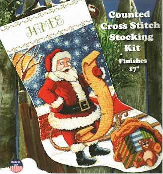 Santa's List Stocking - Click Image to Close