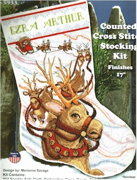 Reindeer Ride Stocking - Click Image to Close