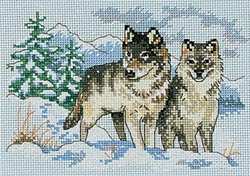 Pair of Wolves - Click Image to Close