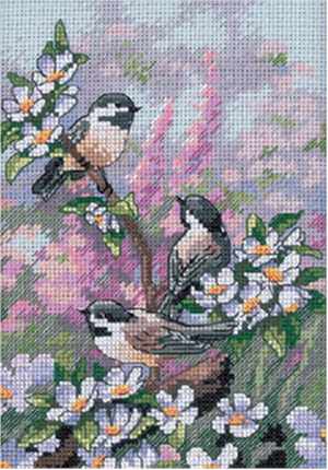 Chickadees in Spring - Click Image to Close