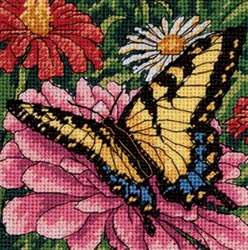 Butterfly On Zinnia - Click Image to Close