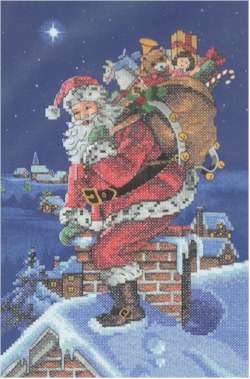 Rooftop Santa - Click Image to Close