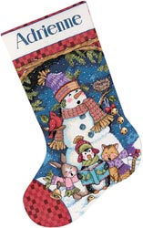 Cute Carolers Stocking - Click Image to Close