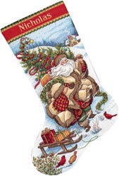 Santa's Journey Stocking - Click Image to Close