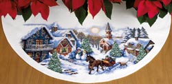 Sleigh Ride Tree Skirt - Click Image to Close