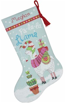 Llama Stocking - Click Image to Close