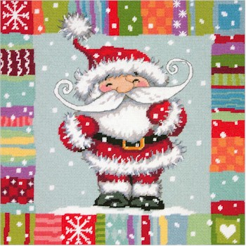 Patterned Santa - Click Image to Close