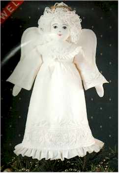 White Angel Tree Topper - Click Image to Close