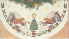 Visions of Christmas Tree Skirt - Click Image to Close