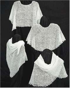 Crocheted Cobweb Capelets & Shawls - Click Image to Close
