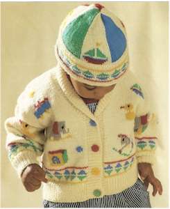 Toy Motif Jacket and Hat