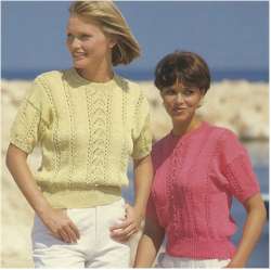 Lady's Short Sleeve Sweater