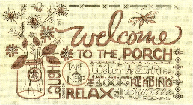 Porch Welcome - Click Image to Close