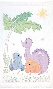 Dinosaurs Quilt Top - Click Image to Close